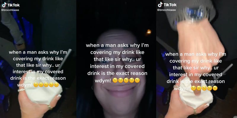 Man Asks Woman Why She Covered Drink With Napkin In Viral TikTok